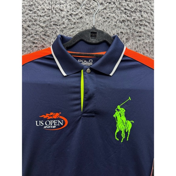 NWD Polo Ralph Lauren US Open‎ 2016 Polo Sport Performance French Navy Size S - Picture 3 of 13